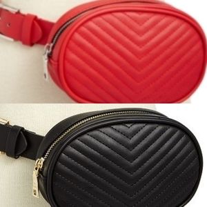 2 LEFT !!! Chevron Quilted Patten Fashion Belt Bag